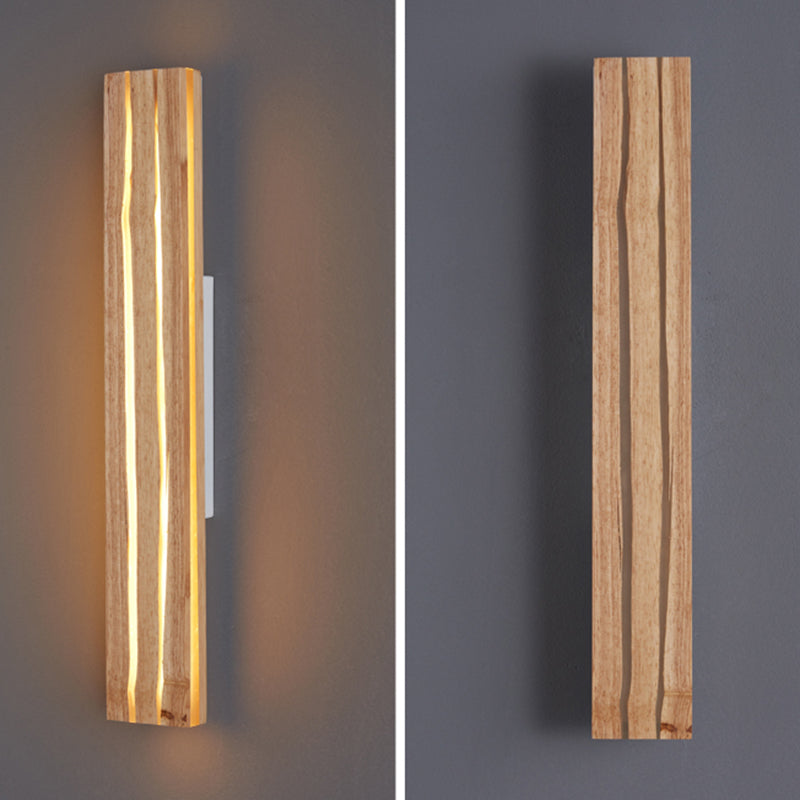 Contemporary Wooden Wall Light Fixture Simple Wall Light Sconce for Bedroom