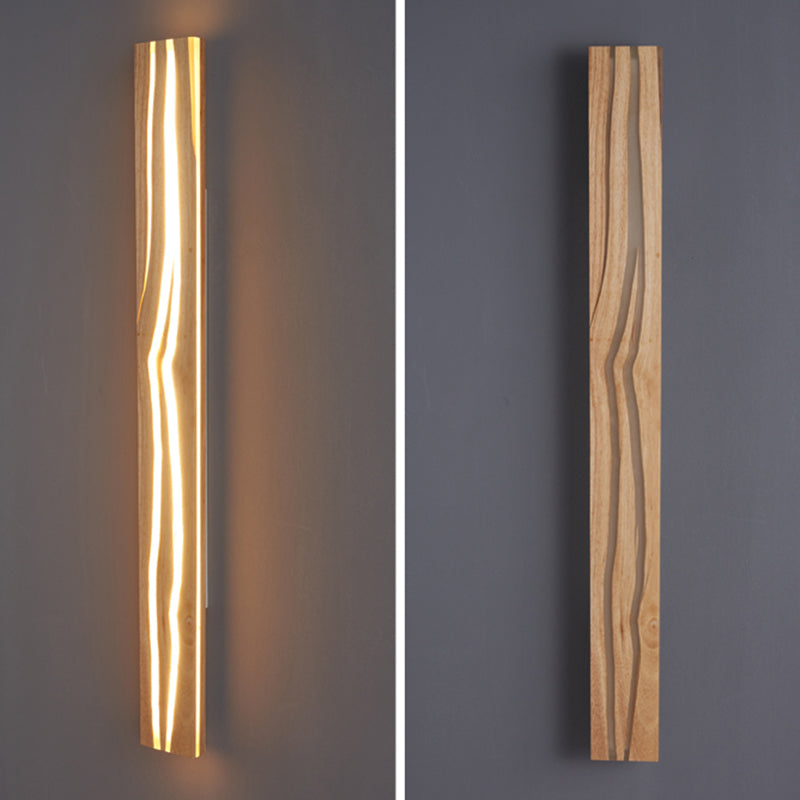 Contemporary Wooden Wall Light Fixture Simple Wall Light Sconce for Bedroom
