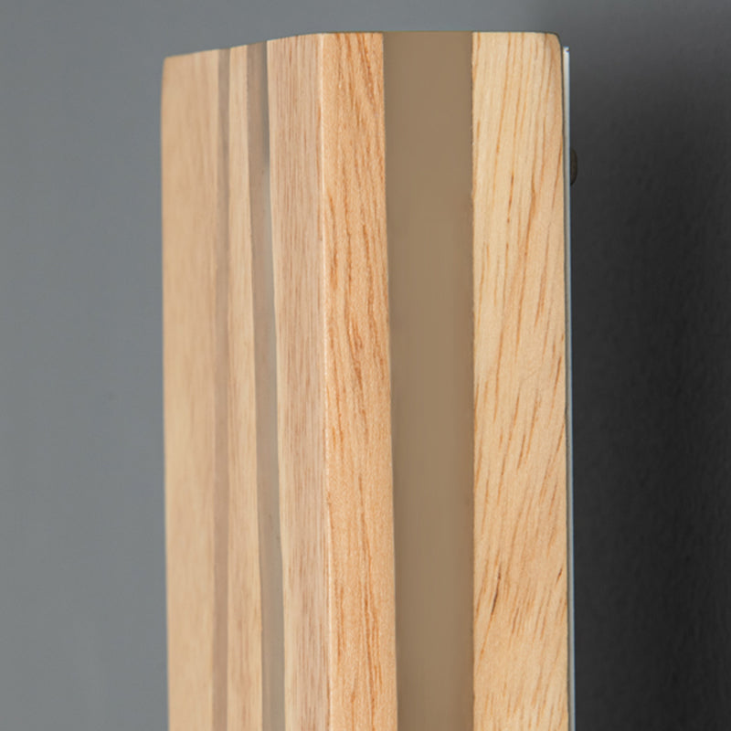 Contemporary Wooden Wall Light Fixture Simple Wall Light Sconce for Bedroom
