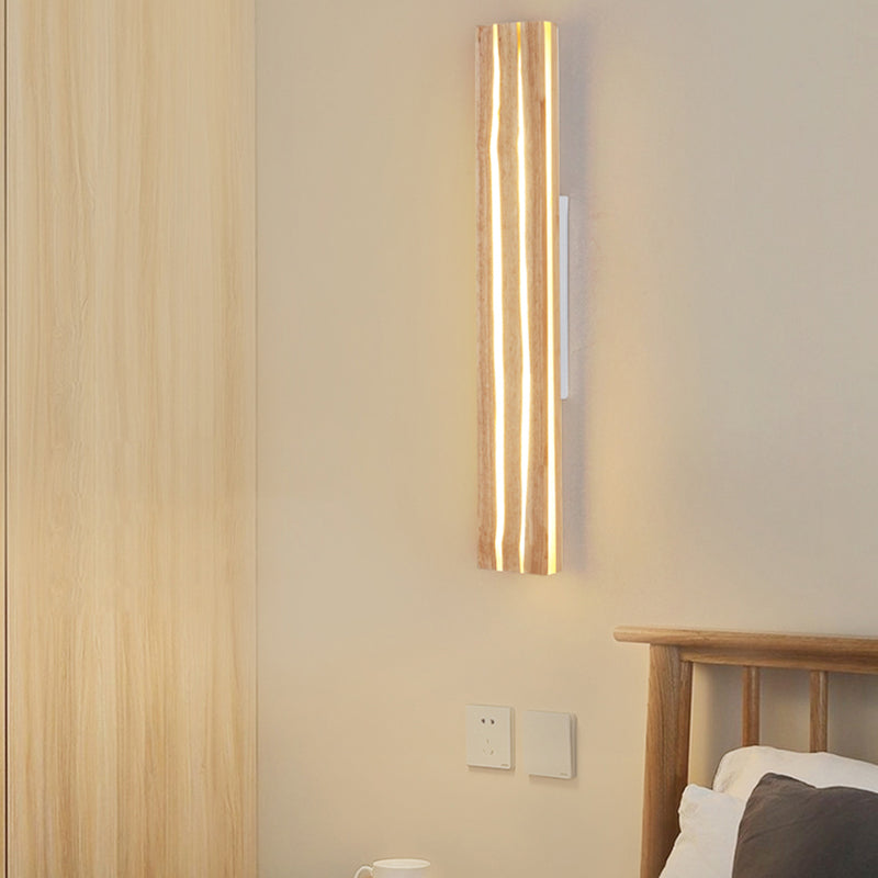 Contemporary Wooden Wall Light Fixture Simple Wall Light Sconce for Bedroom