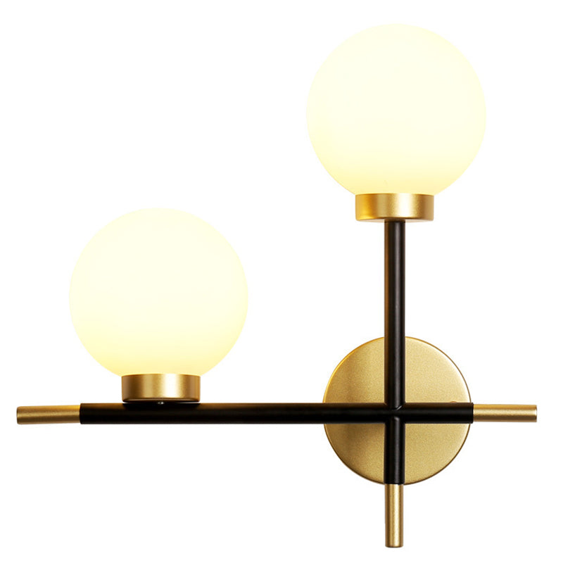 Nordic Style Wall Light Sconces Ball Shape Glass Wall Lamp for Living Room
