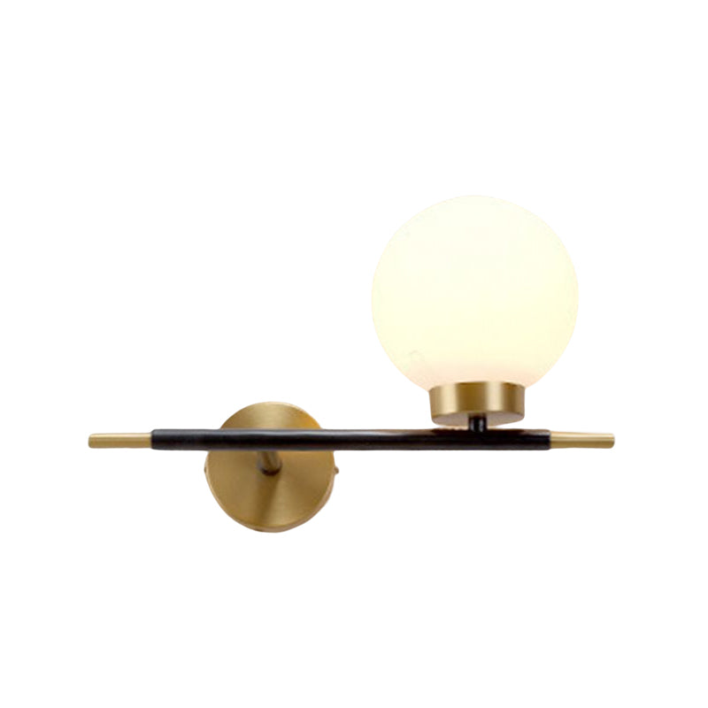 Nordic Style Wall Light Sconces Ball Shape Glass Wall Lamp for Living Room