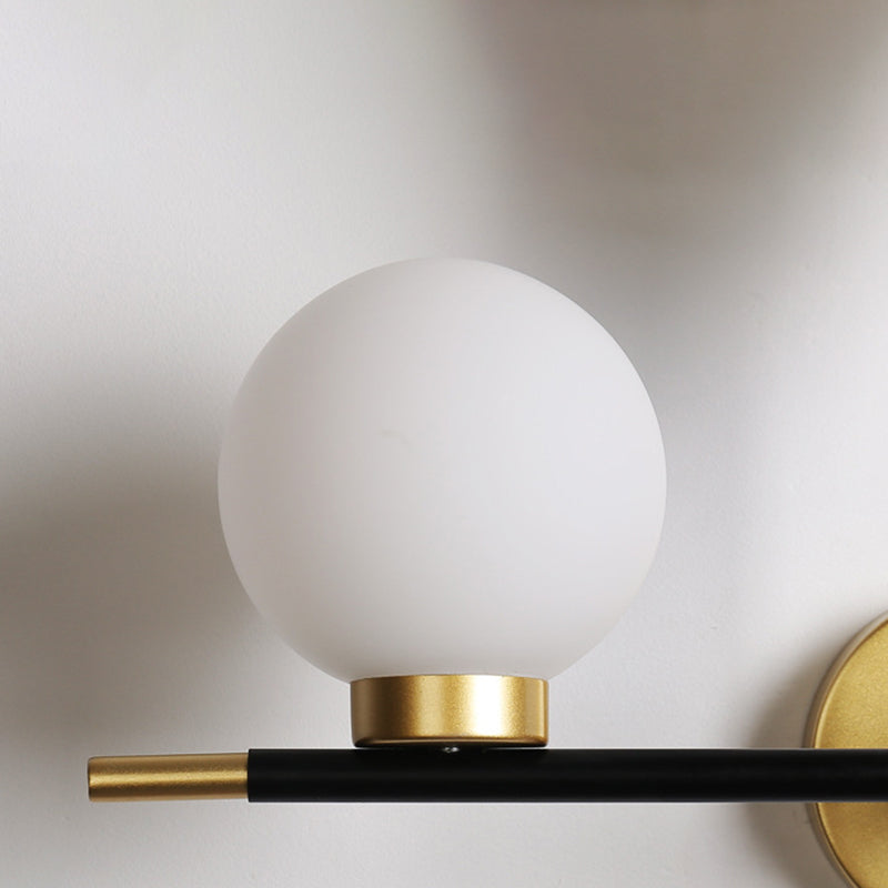 Nordic Style Wall Light Sconces Ball Shape Glass Wall Lamp for Living Room