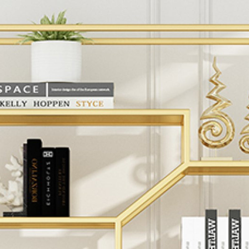 Modern Bookshelf Open Back Standard Metal Bookcase for Study Room