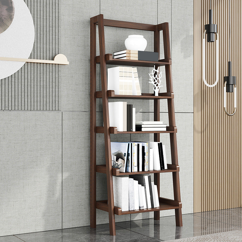 Scandinavian Open Back Standard Bookshelf Wooden Bookcase for Study Room