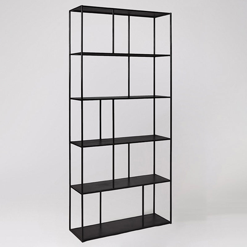 Modern Open Back Standard Bookshelf Metal Bookcase for Study Room