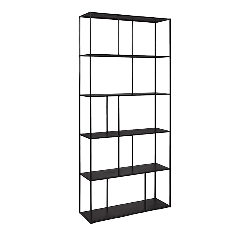 Modern Open Back Standard Bookshelf Metal Bookcase for Study Room
