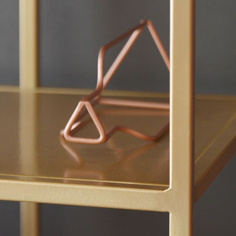 Modern Open Back Standard Bookshelf Metal Bookcase for Study Room