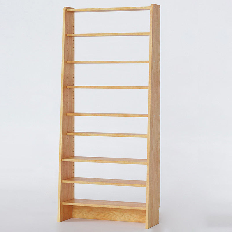 Modern Open Back Bookshelf Wooden Bookcase with Shelves for Study Room