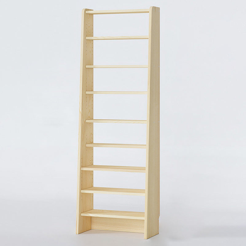 Modern Open Back Bookshelf Wooden Bookcase with Shelves for Study Room