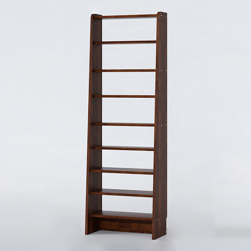 Modern Open Back Bookshelf Wooden Bookcase with Shelves for Study Room