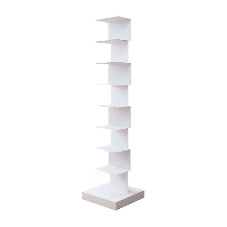 Modern Style Bookshelf Closed Back Standard Metal Bookcase for Study Room