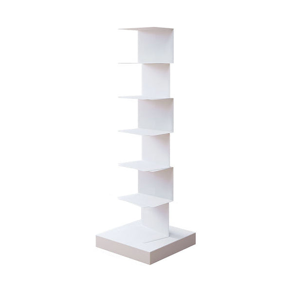 Modern Style Bookshelf Closed Back Standard Metal Bookcase for Study Room