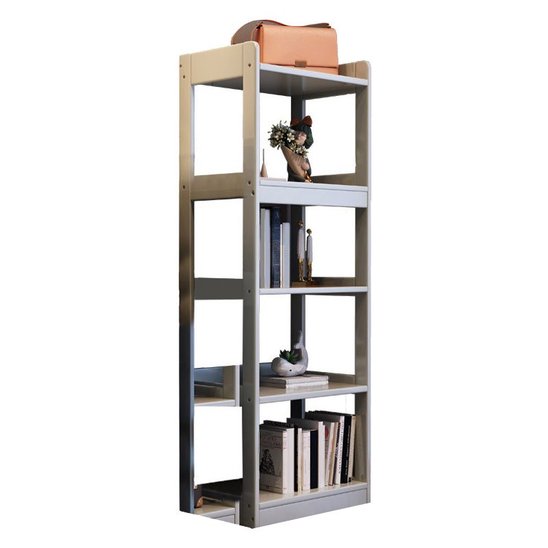 Scandinavian Style Bookshelf Open Back Standard Wooden Bookcase