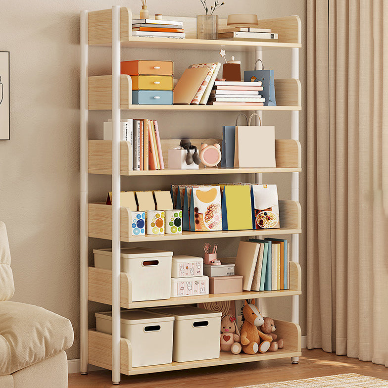 Engineered Wood Bookshelf Standard Open Back Scandinavian Bookcase