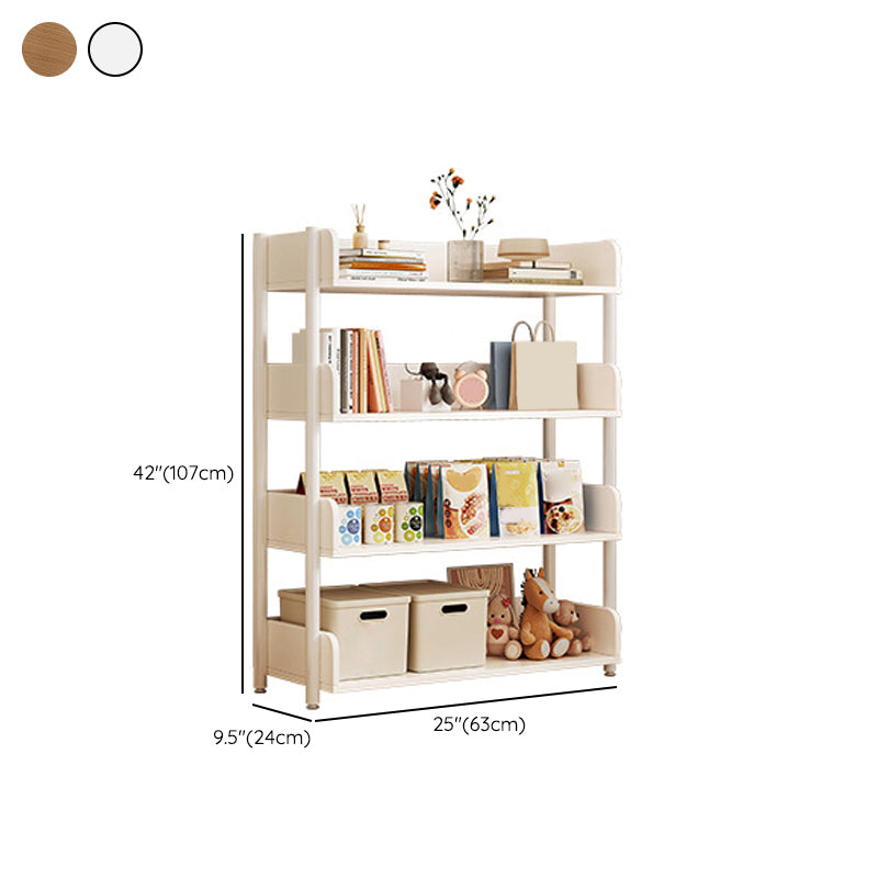 Engineered Wood Bookshelf Standard Open Back Scandinavian Bookcase