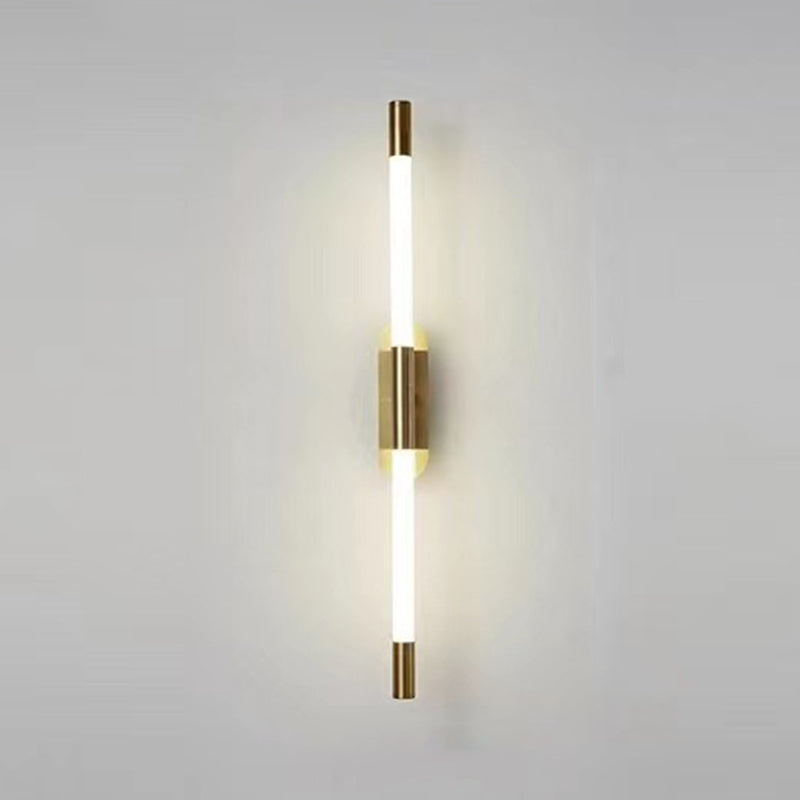 Golden/Black Linear Wall Light Sconces Modern LED Sconces for Living Room