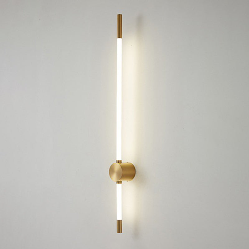 Golden/Black Linear Wall Light Sconces Modern LED Sconces for Living Room