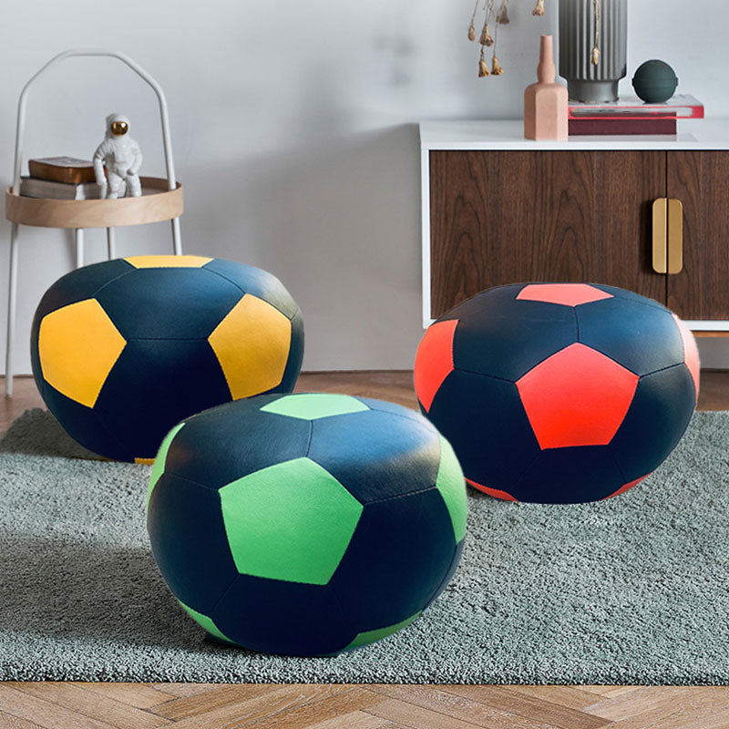 Leather Standard Stool Modern Style Simple Unique Shape Footstool