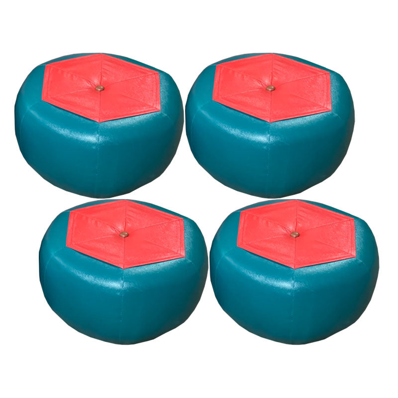 Leather Standard Stool Modern Style Simple Unique Shape Footstool