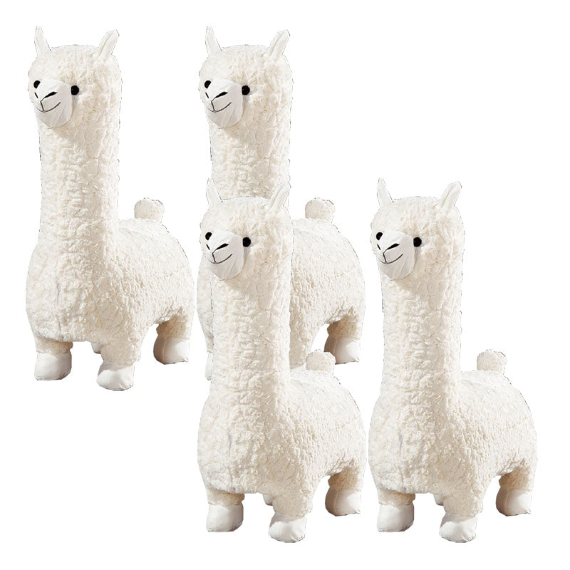 Plush Standard Stool Modern Simple Children's Alpaca Animal Stool