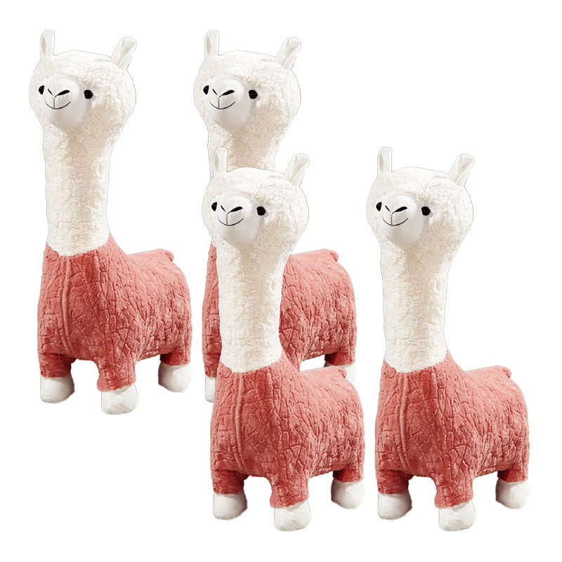 Plush Standard Stool Modern Simple Children's Alpaca Animal Stool