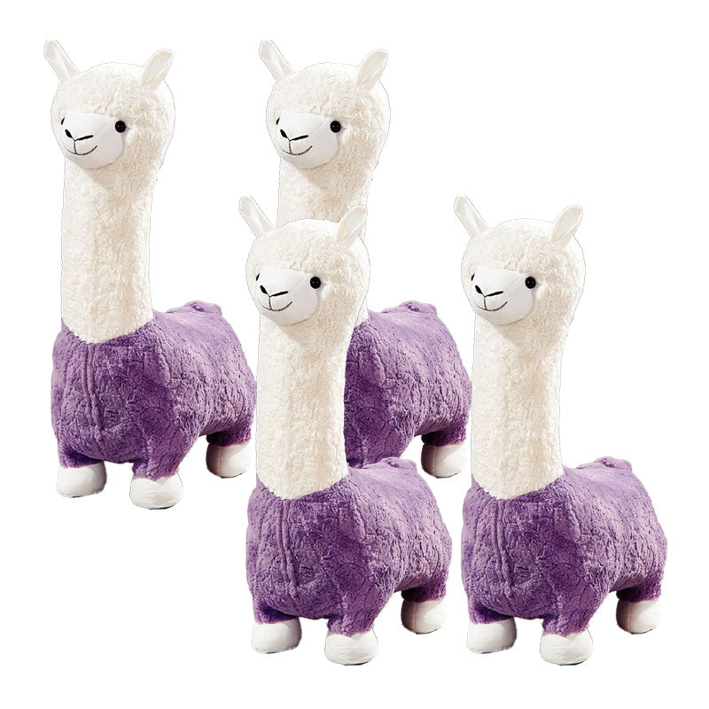 Plush Standard Stool Modern Simple Children's Alpaca Animal Stool