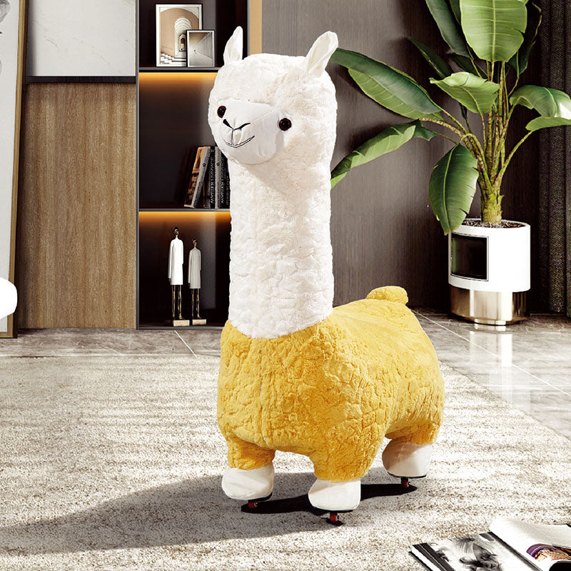 Plush Standard Stool Modern Simple Children's Alpaca Animal Stool