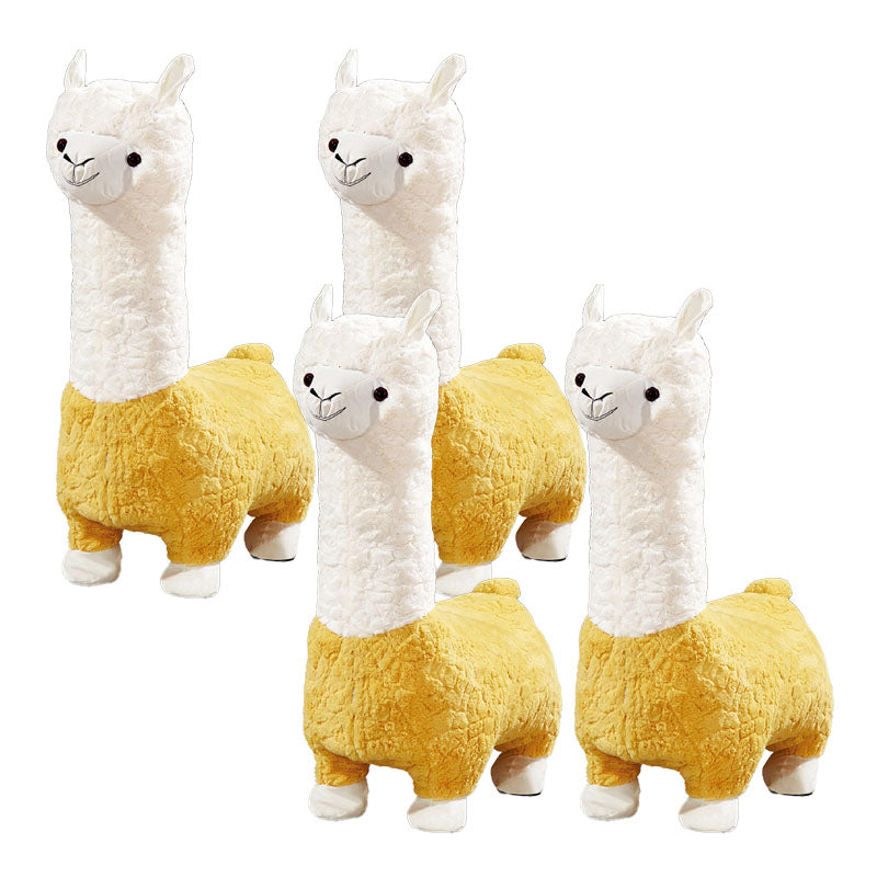 Plush Standard Stool Modern Simple Children's Alpaca Animal Stool