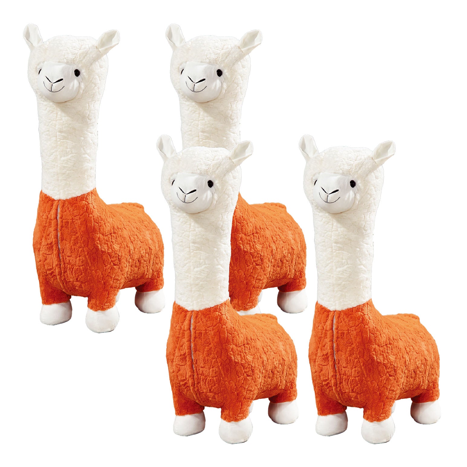 Plush Standard Stool Modern Simple Children's Alpaca Animal Stool