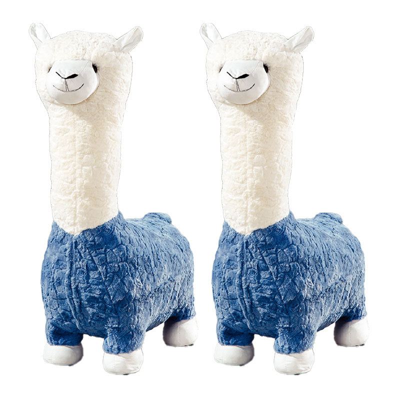 Plush Standard Stool Modern Simple Children's Alpaca Animal Stool