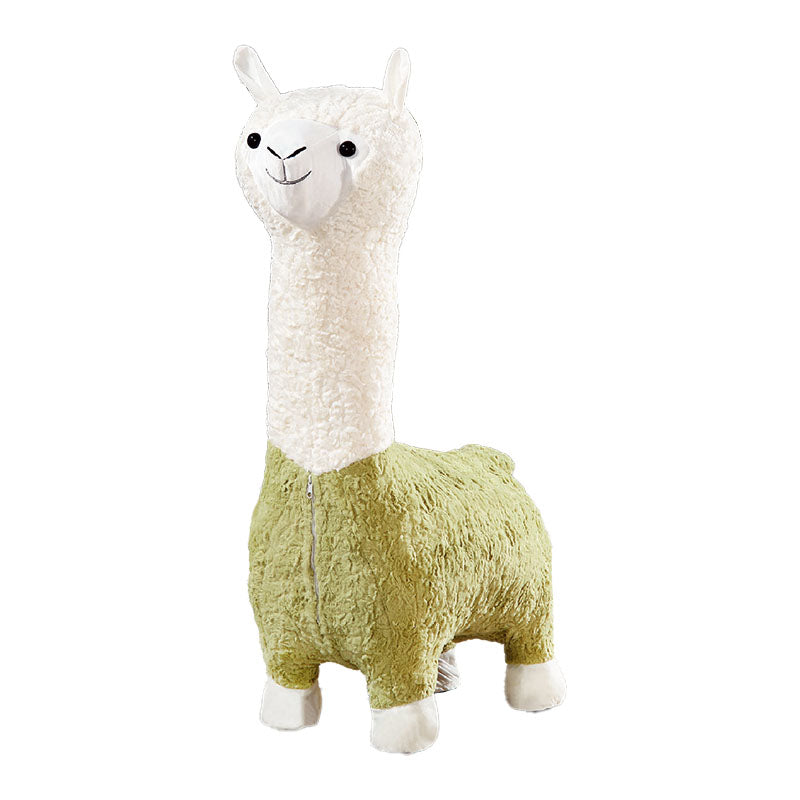 Plush Standard Stool Modern Simple Children's Alpaca Animal Stool