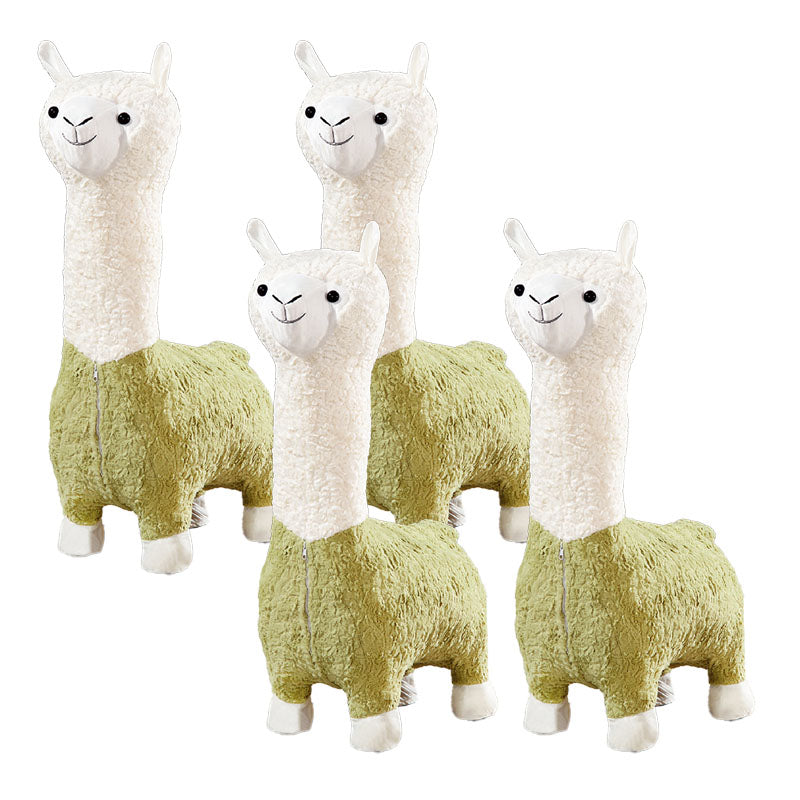 Plush Standard Stool Modern Simple Children's Alpaca Animal Stool