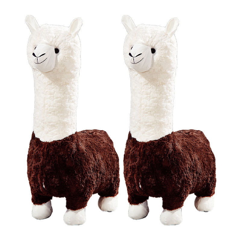 Plush Standard Stool Modern Simple Children's Alpaca Animal Stool