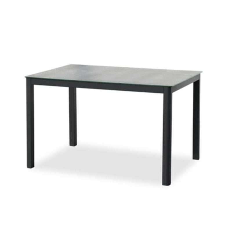 Boho Stone Top Dining Set 1/2/5 Pcs Metal Table with Chairs for Outdoor