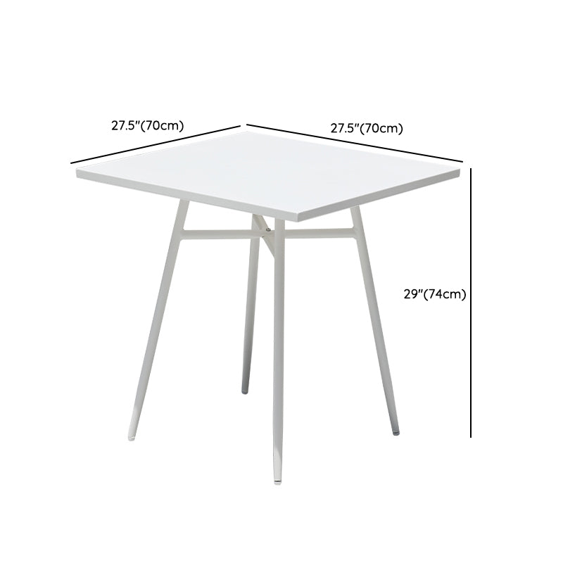 White Round Patio Dining Sets Boho 1/2/3/5/7 Pieces Dining Table Set