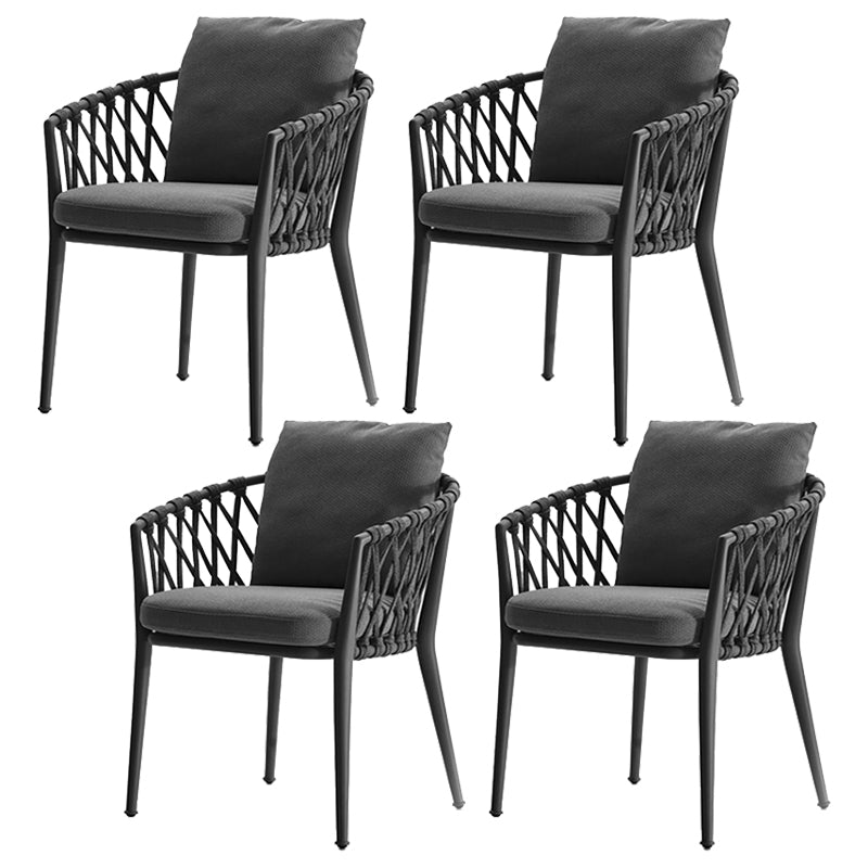 Stone Top Patio Dining Table Set 1/4/5 Pcs Square Patio Dining Table