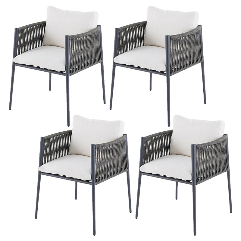 Stone Top Patio Dining Table Set 1/4/5 Pcs Square Patio Dining Table