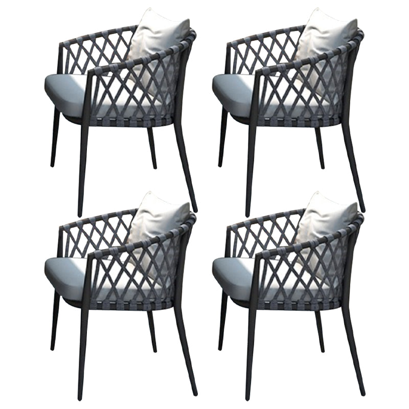 Stone Top Patio Dining Table Set 1/4/5 Pcs Square Patio Dining Table