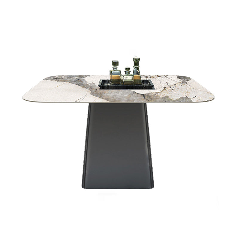 Stone Top Patio Dining Table Set 1/4/5 Pcs Square Patio Dining Table