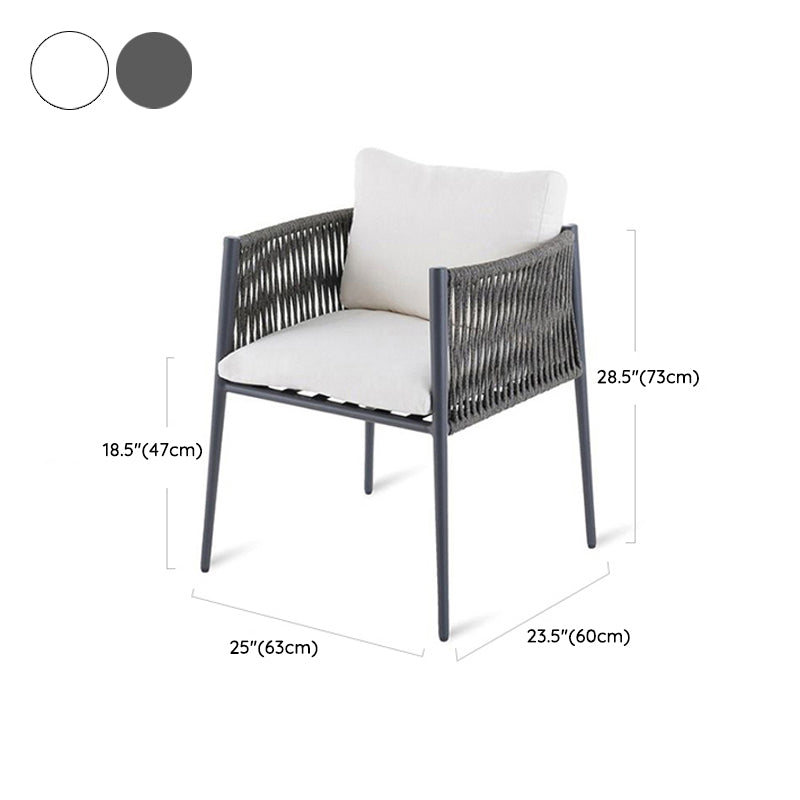 Stone Top Patio Dining Table Set 1/4/5 Pcs Square Patio Dining Table