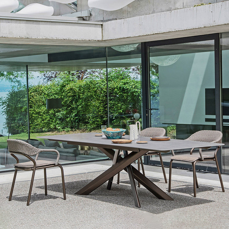 Boho 1/5 Pieces Patio Dining Table Set Rectangular Dining Set