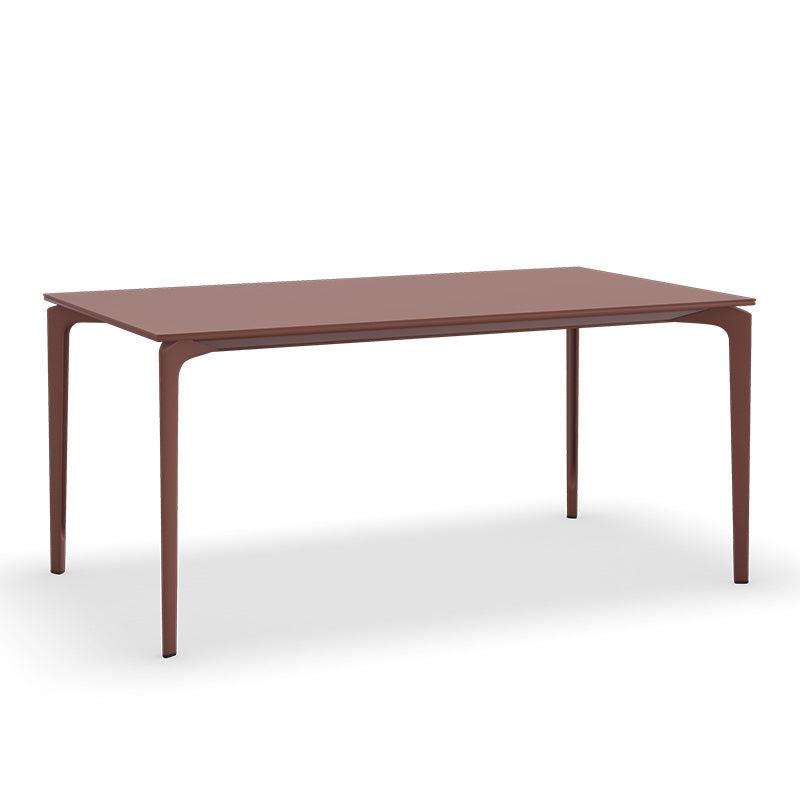 1/4/5 Pieces Patio Dining Table Set Metal Red Patio Dining Sets