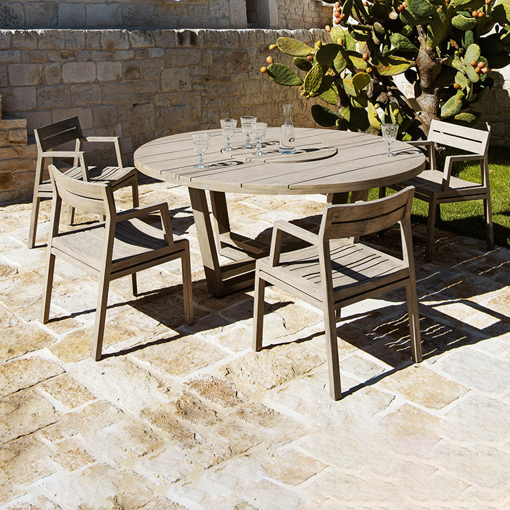 Solid Wood Dining Table Set 1/5/11 Pieces Boho Patio Dining Sets