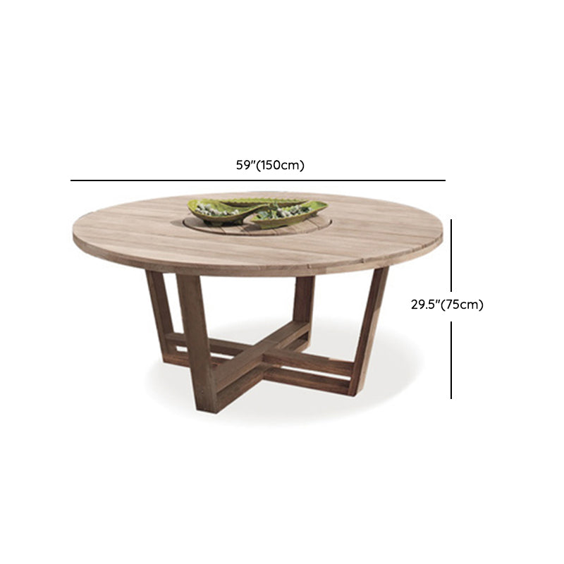 Solid Wood Dining Table Set 1/5/11 Pieces Boho Patio Dining Sets