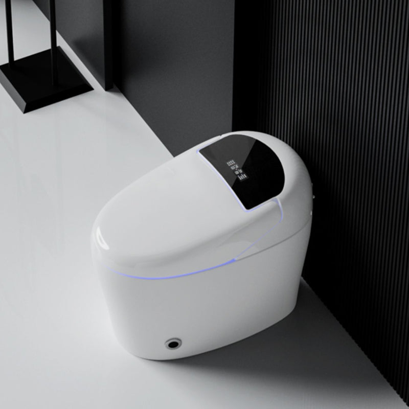 Modern Ceramic Flush Toilet Floor Mounted Toilet Bowl with Seat for Bathroom