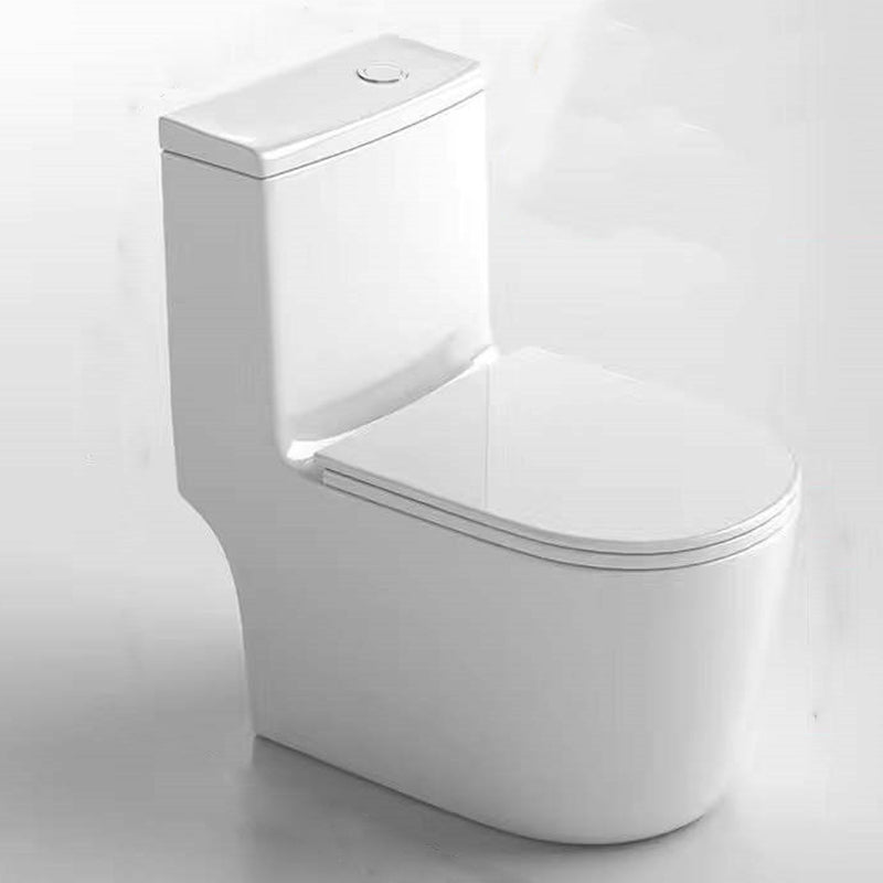 Contemporary All-In-One Flush Toilet Floor Mount Urine Toilet with Seat for Washroom