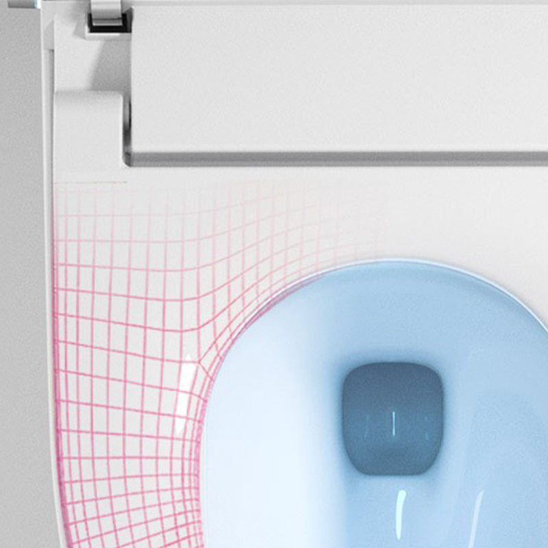 Contemporary Heated Seat Flush Toilet Floor Mounted Black Urine Toilet for Bathroom