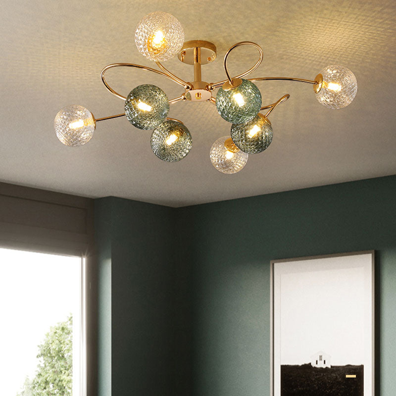 Nordic Style Ceiling Light Colorful Ball Shape Shade Ceiling Lamp for Living Room