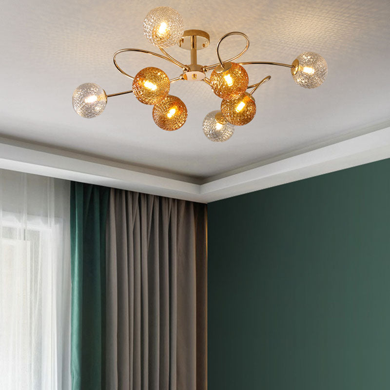 Nordic Style Ceiling Light Colorful Ball Shape Shade Ceiling Lamp for Living Room